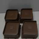 Bed Risers 3 Inch Heavy Duty, Furniture Risers for Bed Desk Table Sofa Couch,Oversized Bed Lifts Risers,Support up to 5000 Lbs(4 Pack Brown)