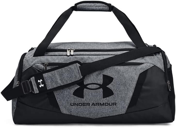 Under Armour Undeniable 5.0 Duffle, Color: Pitch Gray Medium Heather (012)/Black, Size: Large (101L), When Full: 14.5""W x 14.1""H x 29.5""L, Volume: 101L