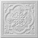 Nuanchu 40 Pcs Foam Drop Ceiling Tiles Peel and Stick White 3D Wall Panels, 26-105.5 Sq. ft Adhesive Glue up Waterproof Wallpaper DIY for Office Home (13.8 x 13.8 Inch,Exquisite)