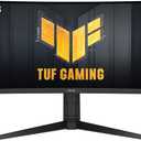ASUS TUF 34 Inch Curved Gaming Monitor - WQHD (3440x1440), 165Hz, 1ms, Extreme Low Motion Blur, FreeSync Premium, Eye Care, Height Adjustable, DisplayHDR 400, DisplayPort, HDMI, USB - VG34VQL1B