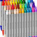 ARTISTRO 48 Acrylic Paint Markers - Paint Pens for Calligraphy, Brush + Fine Tips - For Fabric, Rock, Glass, Wood, DIY, Craft, Canvas - Art and Craft Supplies for Adults, Teens, Kids