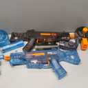 Electric Water Gun for Adults Kids, Automatic Squirt Guns LED Light, 6.7 x 2.6 x 4.9 inches