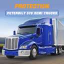 Bumper Middle w/Fog Light Holes Opening Replacement for Peterbilt 579 (w/o Hole Chrome, Left)