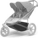 Thule Urban Glide Double Stroller Extended Cargo Basket, Covered & Secure