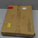 QEEIG Narrow C Shaped Side Table Set of 2 Living Room Sets Slim Couch Tray Tables Skinny Thin Small Farmhouse 7 inch Width, Rustic Brown (017-18BN)