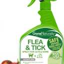 Flea and Tick Spray for Cats & Home Natural Flea and Tick Prevention for Cats Bed Bug & Multi-Insect Killer Scentless Plant-Based Formula Kills on Contact (16 oz)