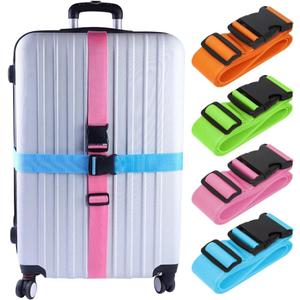 4 PCS 74"x2"Luggage Straps Suitcase Belts Wide Adjustable Packing Straps (A- 4 Pcs Blue+Orange+Green+Pink)