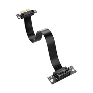 SinLoon PCIe 4.0 X1 Extension Cable 90 Degree PCI-E 1X Male to Female Riser Cable (30CM)