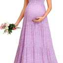 Maternity Dress Baby Shower - Photoshoot Pregnancy Summer Maxi Spaghetti Straps Casual Dress XL