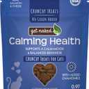Get Naked Cat Calming Treats Salmon & Cheese Flavor, Crunchy, Calming Health, 6-oz Bag (6 Ounce (Pack of 1))
