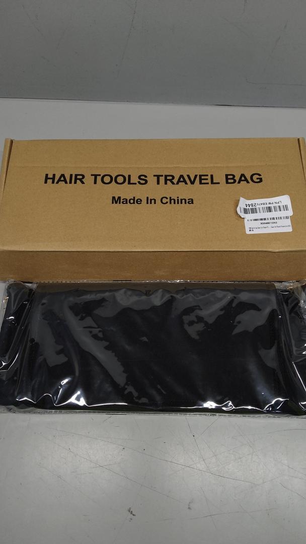 Hair Tools Travel Bag and Heat Resistant Mat for Flat Irons, Straighteners, Curling Iron, and Haircare Accessories, 2-in-1 design, with Interior Pockets, Portable Organizer