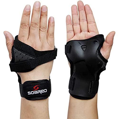Wrist Guard Protective Gear Wrist Brace Impact Sport Wrist Support for Skating Skateboard Snowboarding Skiing Motocross Black