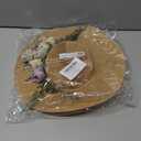 COSDREAMER Victorian Hat Womens Girls Tea Party Hats Vintage Flowers Flat (Beige)