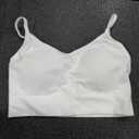 AMRIY Womens Sports Bra for Women Light Support Padded Workout Bra for Women Supportive Seamless Women's Wireless Yoga Bra, L