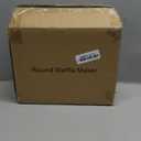 Waffle Maker, 7“ Round Classic Belgian Waffle Iron, Adjustable Browning Control, EasyClean Nonstick Plates & Cool Touch Handle, Space Saving Storage, Stainless Steel