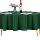 Ascoza 2pack 70 Inch Hunter Round Tablecloth in Washable Polyester Fabric for Wedding/Banquet/Restaurant/Parties