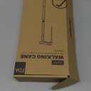 Rehand Quad Cane, Walking Cane with Ergonomic Handle Ever and Graceful 4-Pronged Base for Extra Stability, Adjustable Walking Sticks for Right or Left Handed Men & Women and Seniors (Black2)