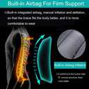 TLSO Thoracolumbar Fixed Spinal Brace,Lightweight & Adjustable Inflatable Back Brace for ScoliosisOsteoporosis,Kyphosis,Mild Scoliosis,Posture Correction, Post-Surgery Recovery