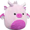 Squishmallows Day 2026 Amazon Exclusive - 12in Adelheid The Pink Dragon Official Jazwares Plush (Medium-Sized)
