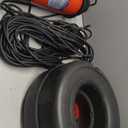 Pond Fountain Aerator 750W, 1HP 15000 GPH Floating Aerating Pump, 120ft Power Cord for Small & Large Ponds & Lakes (120V) Red Pond Fountains