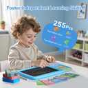 Talking Flash Cards for Toddlers: 2-in-1 LCD Writing Tablet with 510 Sight Words, Montessori Language Learning, Autism & Speech Therapy Toys for Children Ages 1-6, Blue