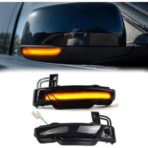 2Pcs Amber Sequential Blink Dynamic LED Side Mirror Marker Lights for Dodge Durango WD 2011-2022 2023