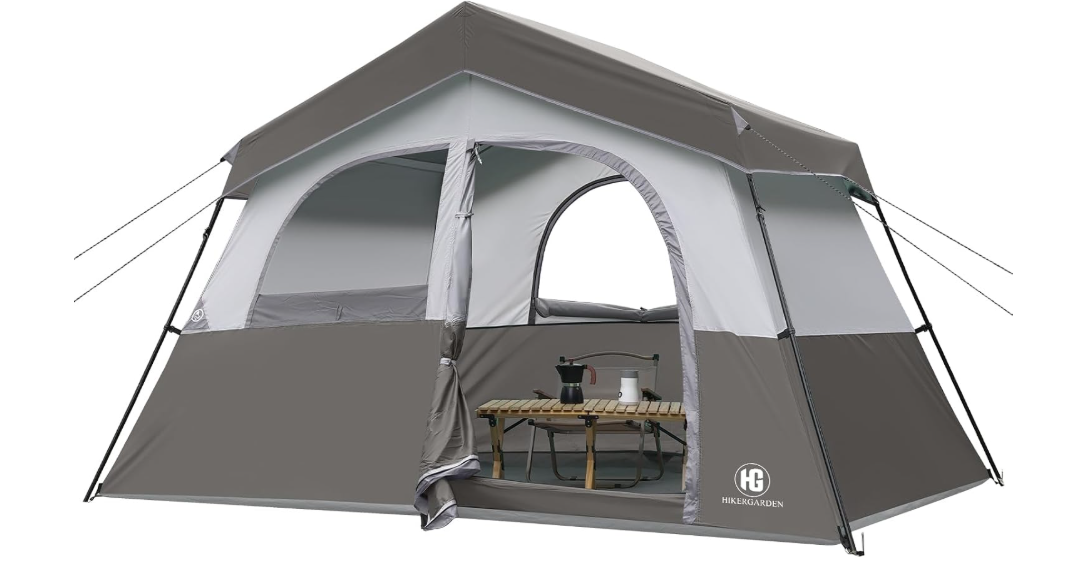 HG 6-8 Person Camping Tent Waterproof Family Cabin Tent for Camping