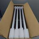 16x24 inch Metal Poster Frame - 16 x 24 Thin Aluminum Picture Frames Matted for 12x18 Photos, Artworks, Prints, Puzzle - High Definition Plexiglass - Vertical and Horizontal Display - Wall Hook Hanging Hardware Included - Silver, 4 Pack