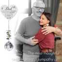 Memorial Gifts for Loss of Dad,Memorial Crystal Suncatcher Ornament, Sympathy Gifts for Loss of Father,Hanging Crystals Ornament for Window Rainbow Maker Prisms Home Decor Gift