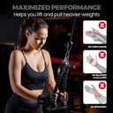 MhIL Workout Gloves for Women – Breathable Gym Gloves for Women with Palm Protection and Enhanced Grip – Padded Weight Lifting Glove for Womens with Wrist Wraps Support Weightlifting Exercise Cycling