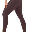 Laite Hebe Leggings for Women - High Waisted Full Length Buttery Soft Yoga Pants for Workout Athletic Daily (Small-Medium, 03-brown)