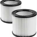 90398 Replacement Cartridge Filter for Shop-Vac 903-98 90398 9039800 903-98-00, Small Cartridge Filter Fits with Shop-Vac 1-4 Gallon Wet/Dry Vacuum Cleaners, 2 Pack