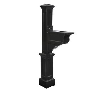 Mayne Dover Maintenance Free Vinyl Mailbox Post Black - 5810B