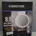 Wall Mounted Makeup Mirror, 1x/20x Magnifying Mirror with 8.5" Double Sided, Vanity Makeup Mirror for Bathroom, Brushed Nickel