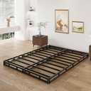 3 Inch California King Box Spring Low Profile, Heavy Duty Metal Cali King Box Spring Bed Base with Fabric Cover, Mattress Foundation, Noise Free, Easy Assembly