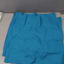 puredown Outdoor Waterproof Throw Pillows, 18 x 18 Inch Feathers and Down Filled Decorative Square Pillows for Garden Patio Bench, Pack of 2, Blue