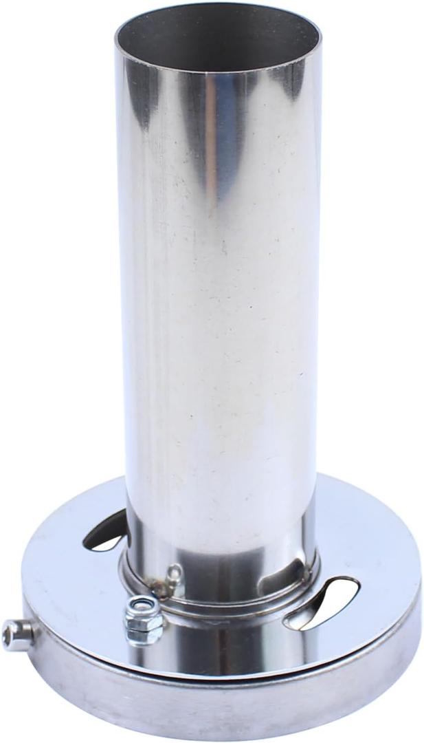 ApplianPar 4.5 inch Adjustable Stainless Steel Round Exhaust Muffler Tip Removable Silencer Inner Silence