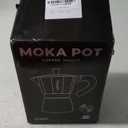 Mongdio Stovetop Espresso Maker Moka Pot, Cuban Coffee Maker Stove top coffee maker Moka Italian Espresso Greca Coffee Maker Brewer Percolator, 12 Espresso Cups, 20 oz - Black