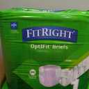 FitRight Stretch Adult Incontinence Briefs with Tabs, Ultra Absorbent, Size 1, 30" to 52", 80 Count