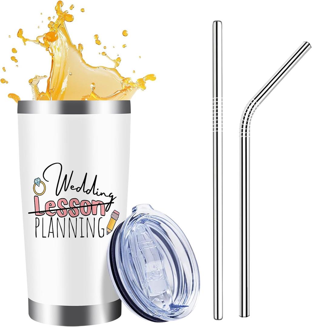 Teacher Tumbler, 20 Oz, Stainless Steel, Insulated,-A great teacher appreciation gifts-end of school year gifts for teacher from students (lesson planning Tumbler)