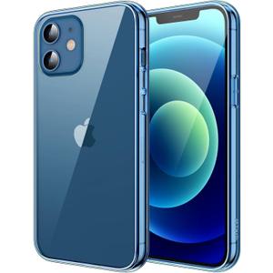 JETech Case for iPhone 12/12 Pro 6.1-Inch, Non-Yellowing Shockproof Phone Bumper Cover, Anti-Scratch Clear Back (Jean Indigo) (Jean Indigo)