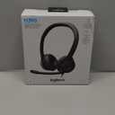 Logitech H390 Wired Headset for PC/Laptop, Stereo Headphones with Noise Cancelling Microphone, USB-A, in-Line Controls, Works with Chromebook - Black