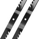 M170642 Mulching Blades Fits for John De ere Z335E Z335M Z345M Z345R X330 X350 X354 X370 X380 Riding 42 Inch Mower Deck, Replaces for UC22008, 2 Pack