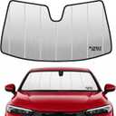 2022-2026 Civic Windshield Sun Shade Compatible with 2022-2026 Honda Civic (NOT FIT Touring) Silver Reflective Foldable Front Sun Visor Sunshade Protector with Storage Bag Keep Interior Cool