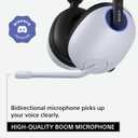 Sony INZONE H9 Gaming Headset, Wireless Noise Canceling Bluetooth Headset With Microphone, 360 Spatial Sound, For PC and PS5 (WH-G900N), White