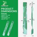 GY20850 Mower Blades for John Deere 42" D130 S130 D110 S100 Deck