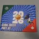 Soccer Fan Gear Set for 2026 World Tournament, Soccer Party Favors Kit with Flag,Scarf, Face Paint, Clapper, Horn&Glasses,Supporter Accessories for Game Day, Sports Event, Gift