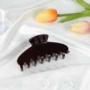 MAORULU Premium Durable Acetate Hair Claw Clips for Women Girls, 4 Inch Large Cute Jaw Clip for Thick or Thin Hair, Vintage Y2K Hair Clips, Dark Brown (Chocolate)