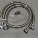 General Electric PM14X10005 Stainless Steel Washing Machine Hoses, 4-Foot (2-pack)