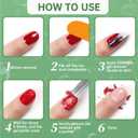 3 x Glue Nail Remover Kit-10ml-0.33FL.OZ Nail Glue Remover (2pcs) with Gel Nail Polish Remover, Steels Nail Pusher and Nail File-Easy Removal Debonder for Glue on Nail